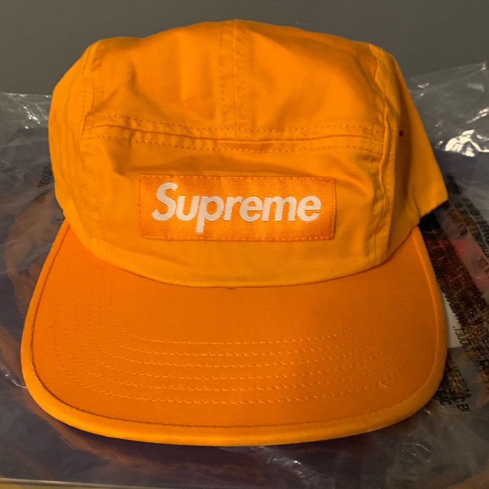 Supreme baseball cap (orange). New and never worn.